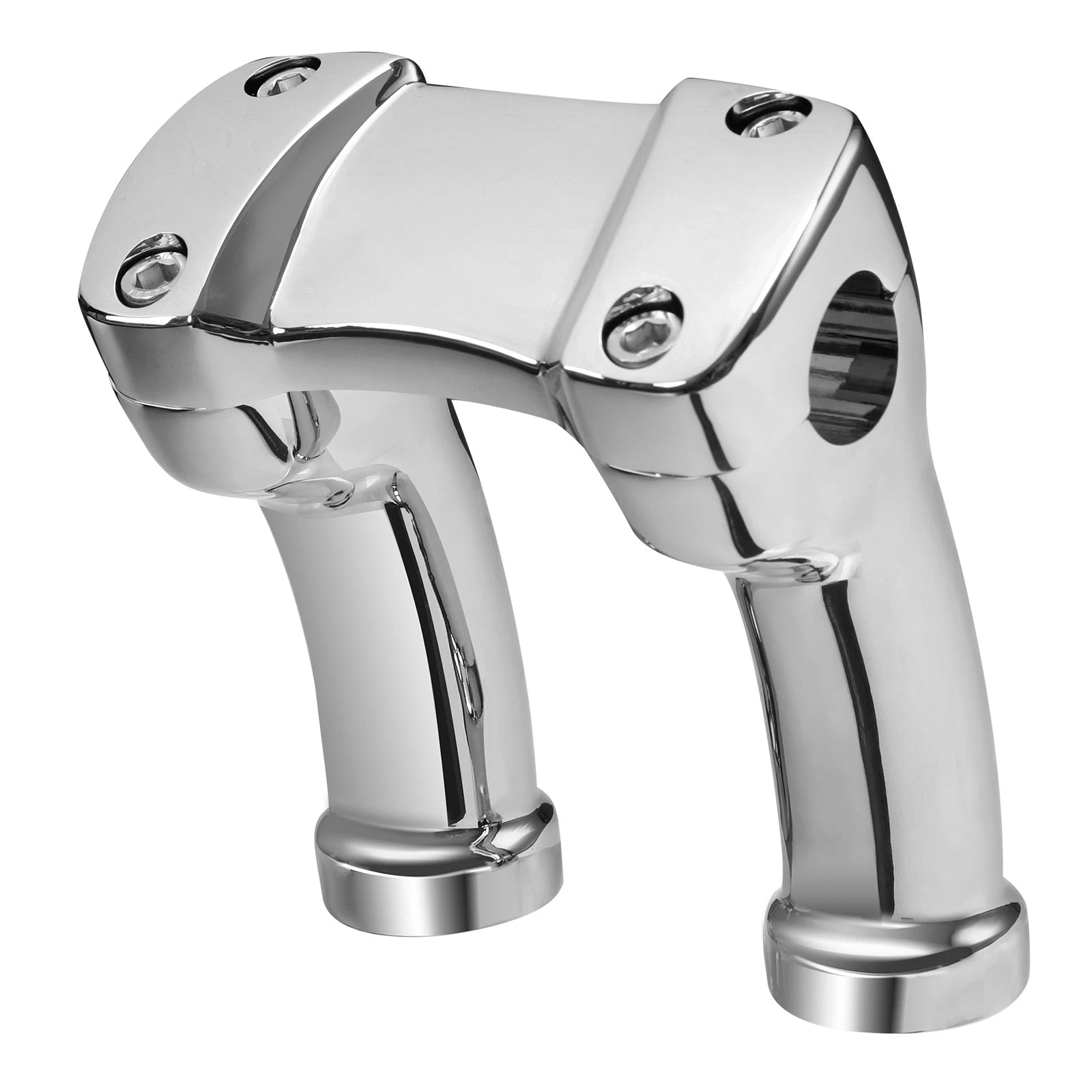 4" Handlebar Riser for Harley Dyna Softail Super Wide Glide Chrome