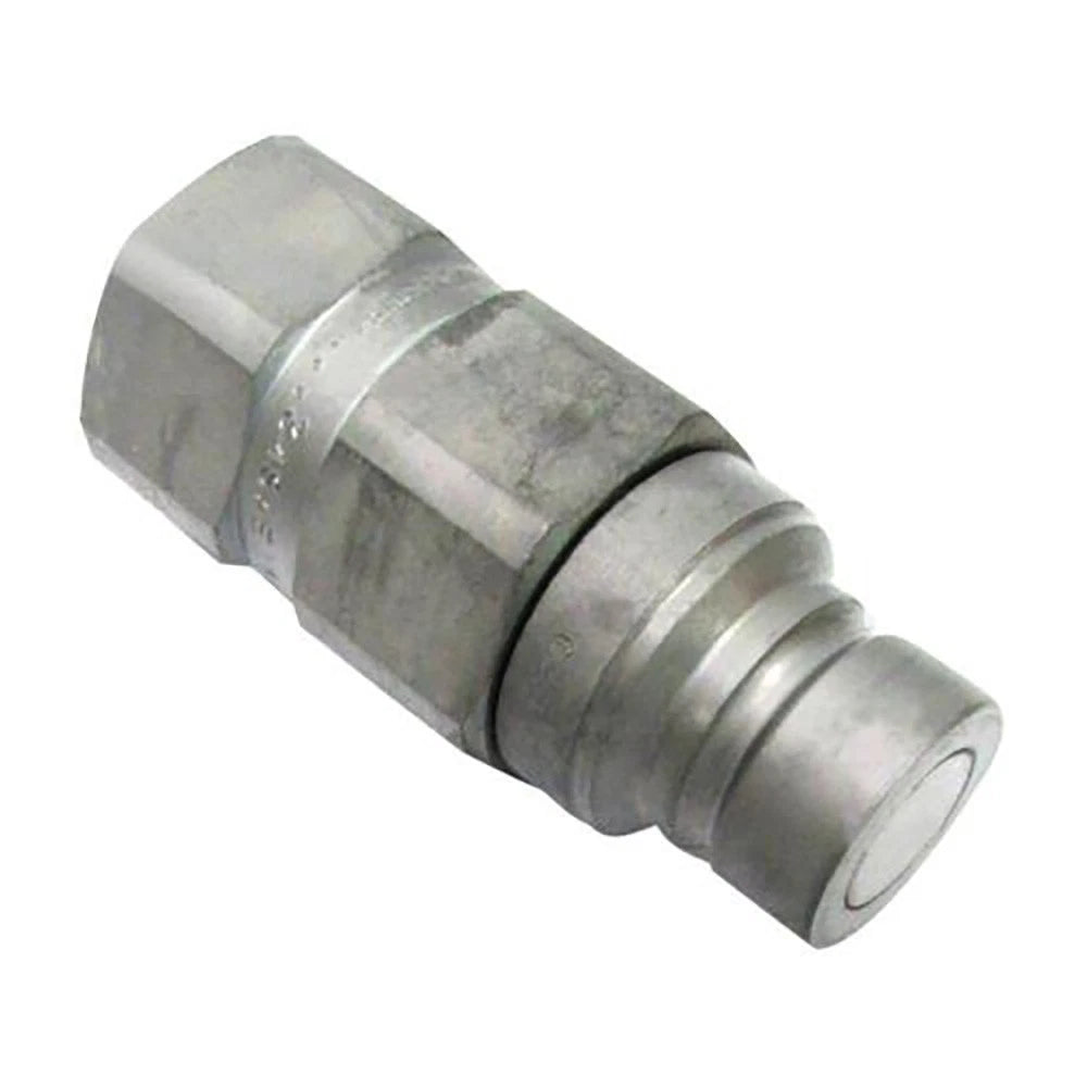 Parker Flush Face 1/2" Quick Coupling Nipple for Skid Loaders (1-1/16" Female ORB)