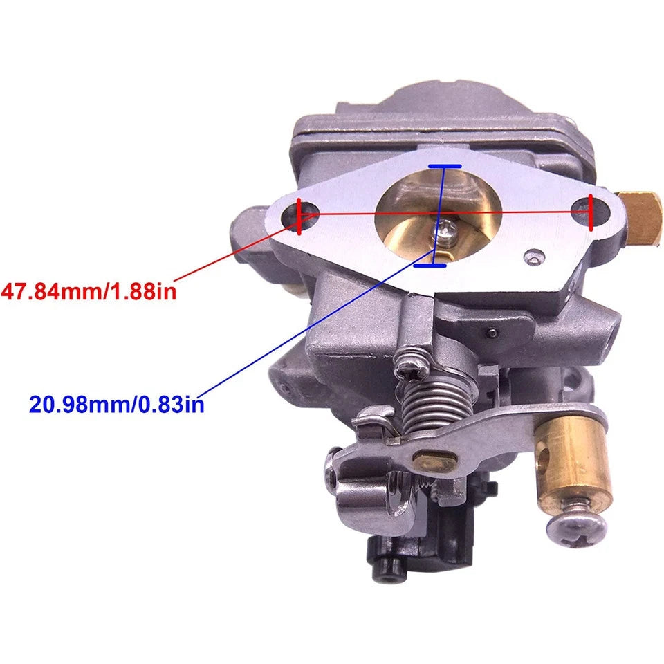 Carburetor Assembly for Yamaha 4 Stroke 4HP Outboard (6BV-14301-01, 6BV-14301-00)