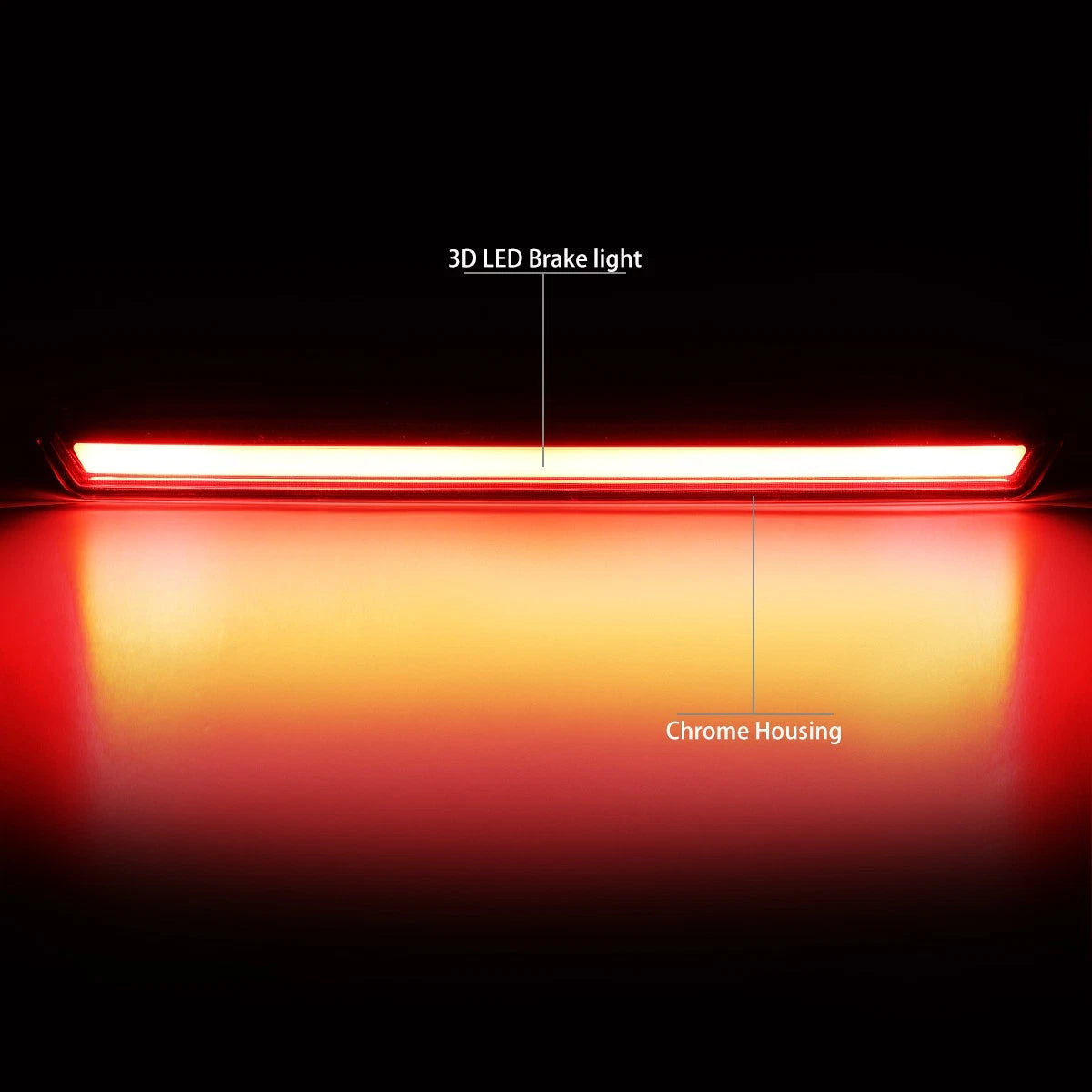 3D LED Bar Tail Brake Light Lamp for Chevy Suburban Tahoe (2015–2020)