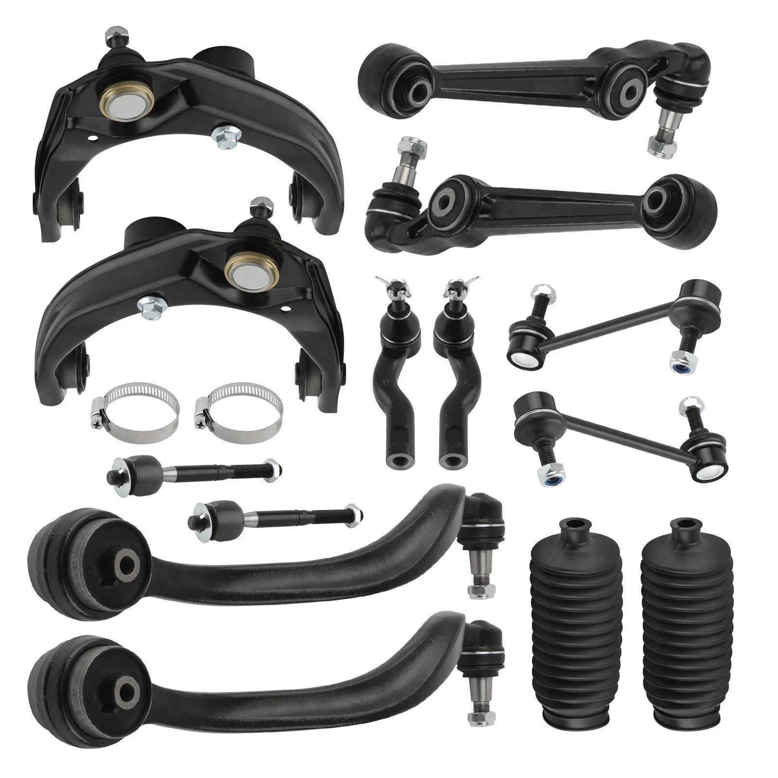 Front Upper Lower Control Arm Tie Rod Sway Bar for Ford Fusion Milan MKZ (2010–2012)
