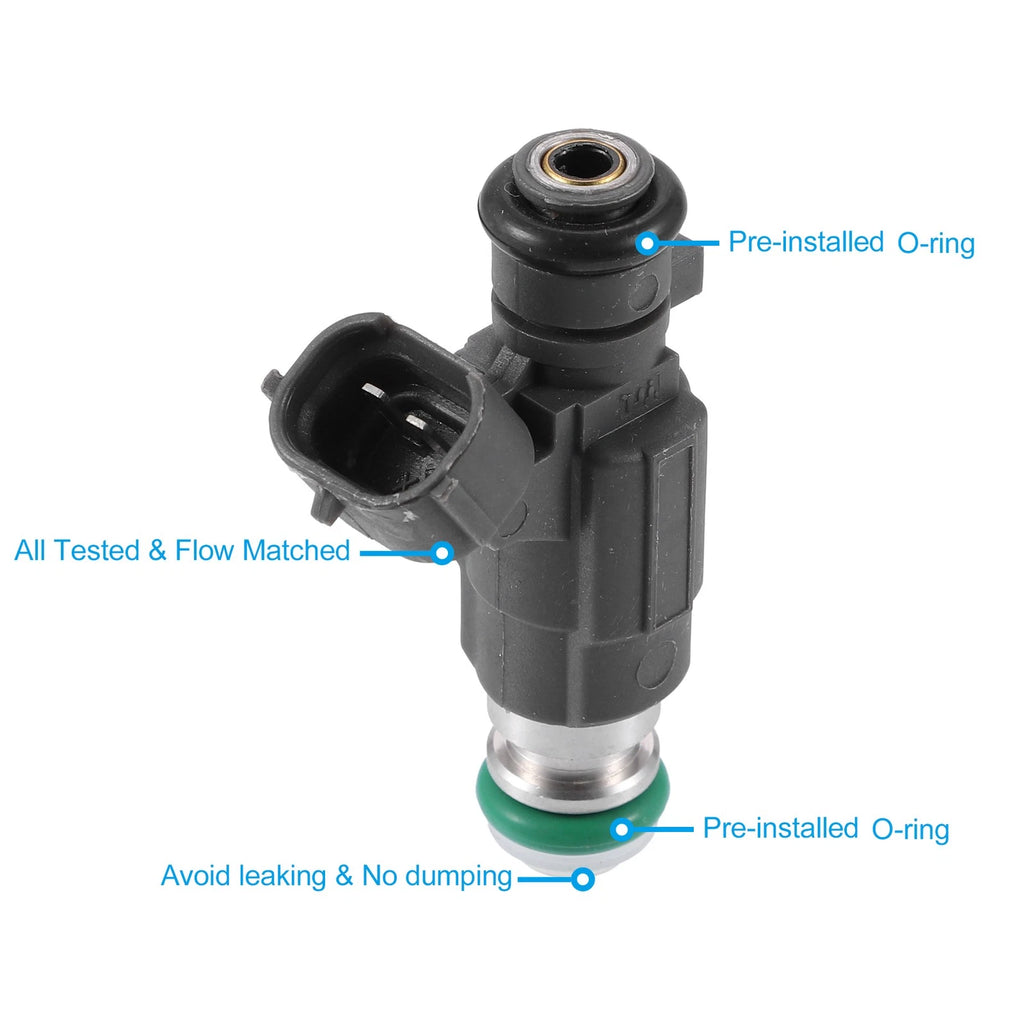 Set of 4 Fuel Injectors 16600-5L700 for Nissan 350Z (2003–2005) VQ35DE VQ30DE