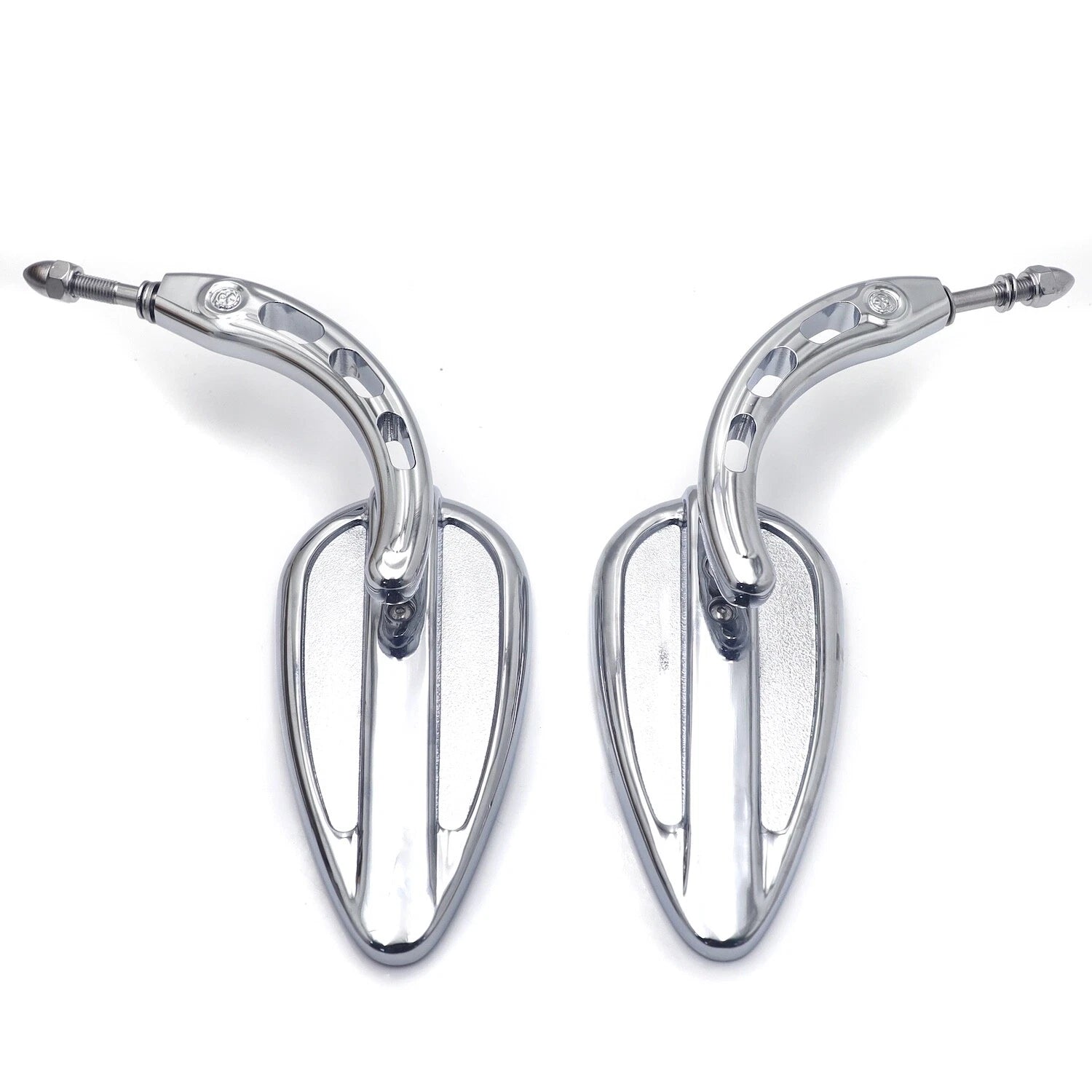 8mm Racing Mirrors for Harley Softail Glide King Sportster XL1200 883 (1982–2024)