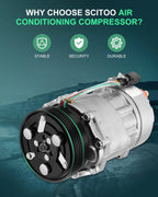 A/C Compressor and Clutch for Volkswagen Jetta Golf 1.8L (1999–2002) CO 1206JC