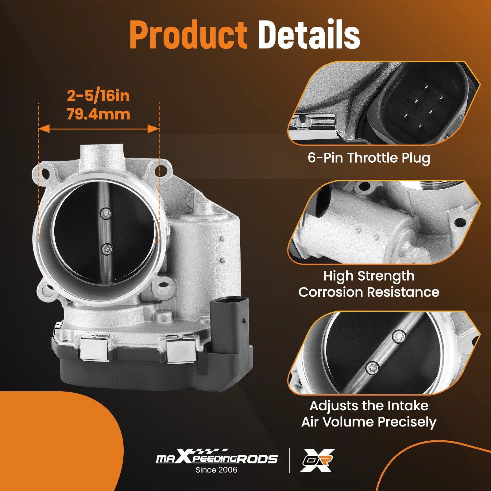 Throttle Body for Volkswagen Beetle Golf Jetta Passat Audi A5 Q5 (2006-2016)