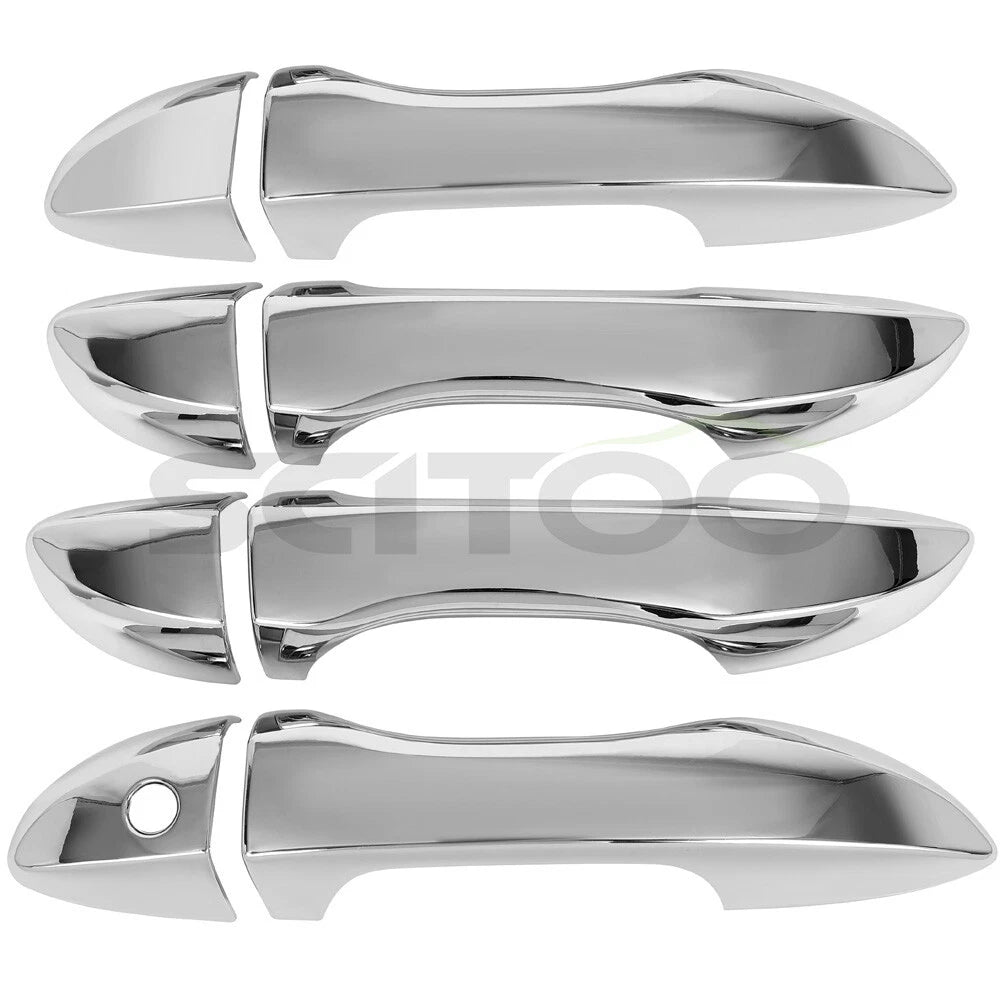 Set of 4 Door Handle Covers for Toyota Corolla (2014–2018) Chrome