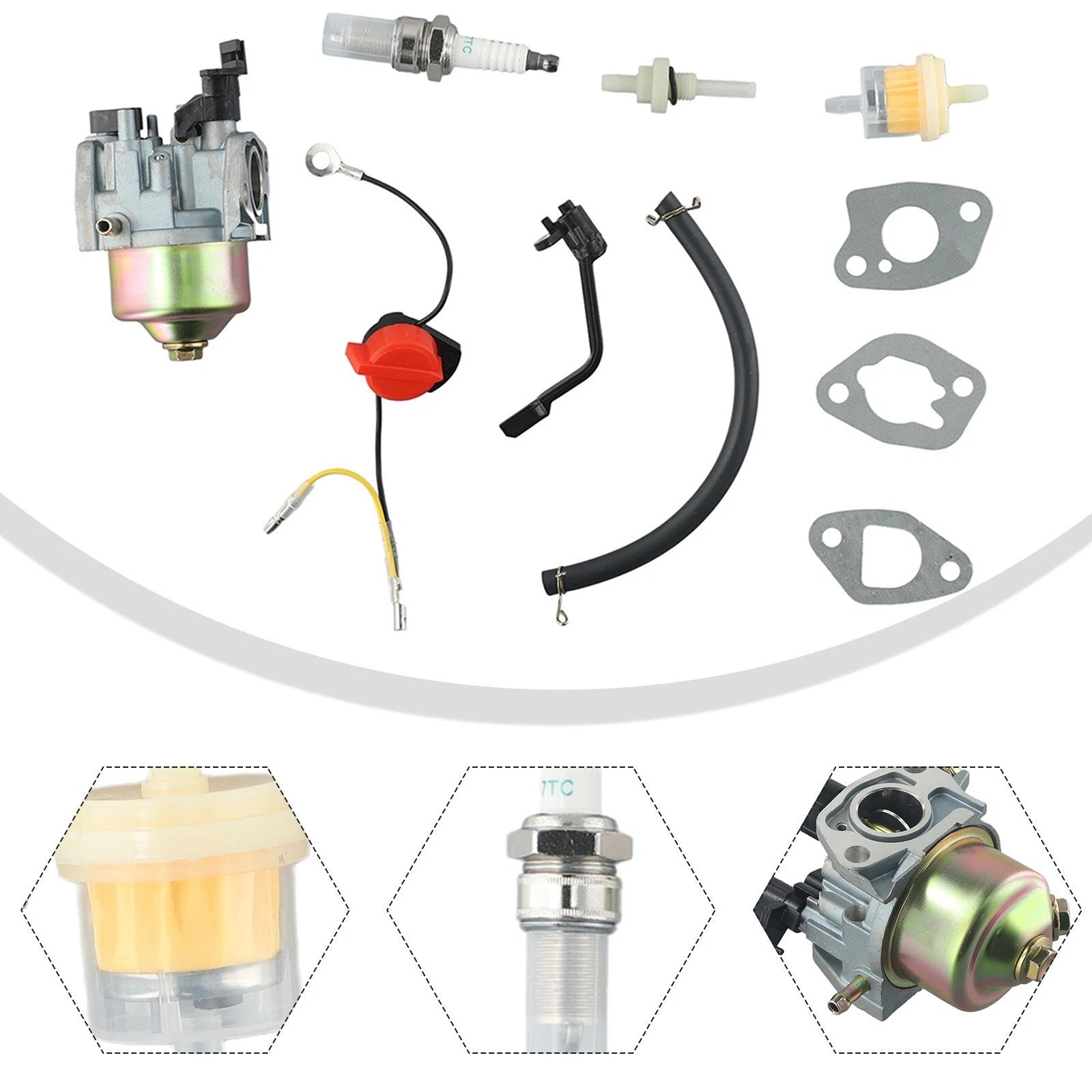 Carburettor for LCT 208CC Tiller Generator Lawn Mower Pressure Washer (247.299320)