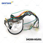 White Multifunction Tachometer for Suzuki DF40 DF140 (2000–2023)