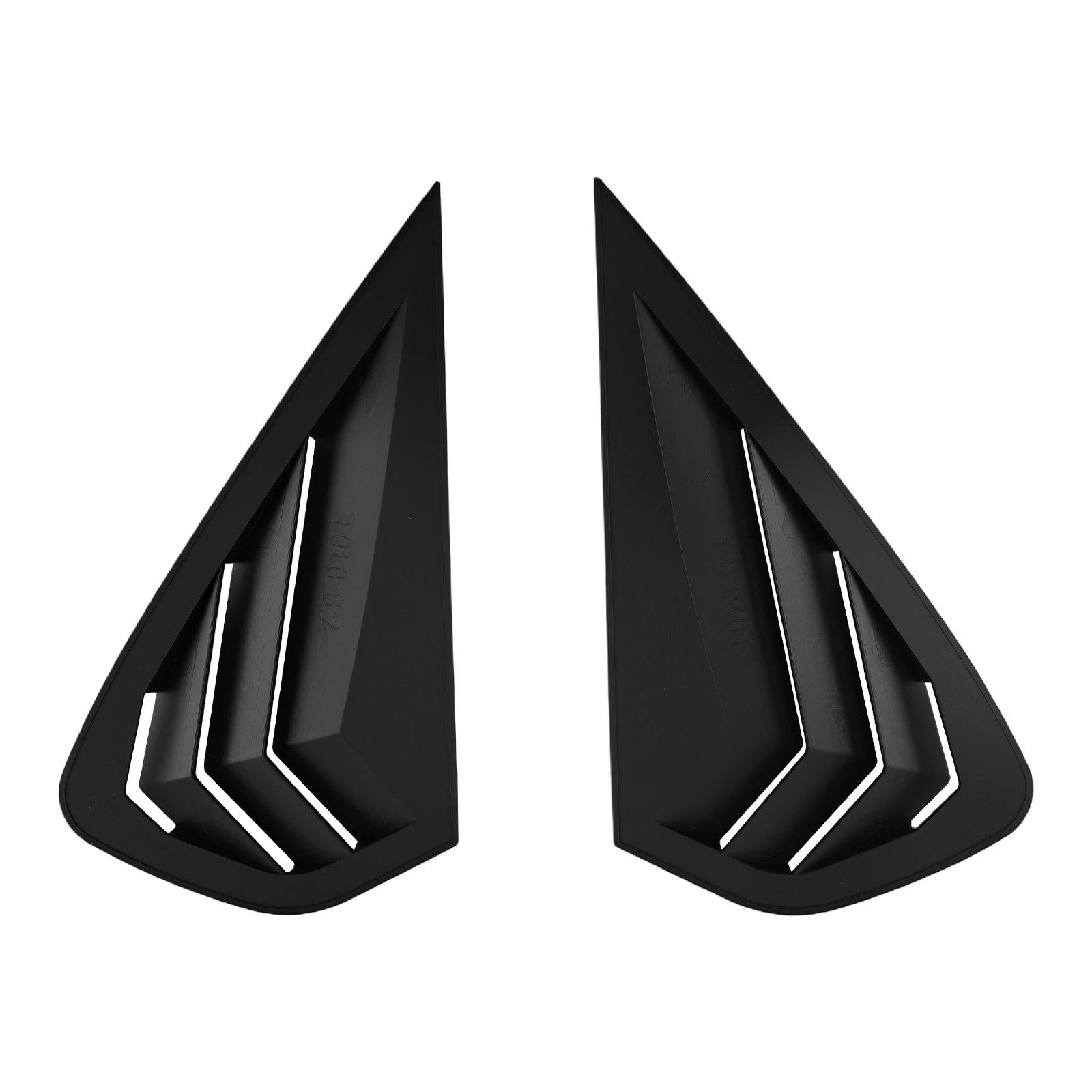 ABS Side Window Louvers for Kia K3 Forte (2019–2022) Gloss Black