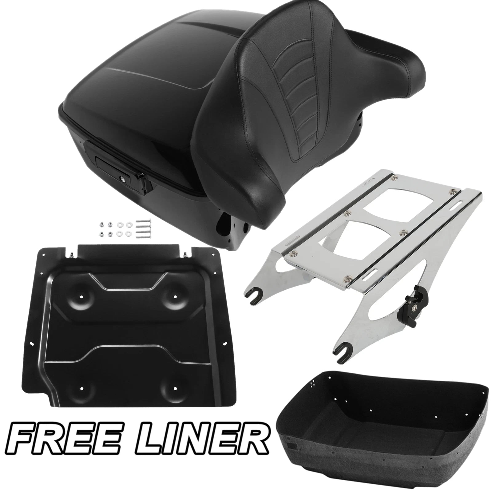 Trunk Pad Mount Rack Base Plate for Harley Electra Glide, Street Glide (2014–Up)