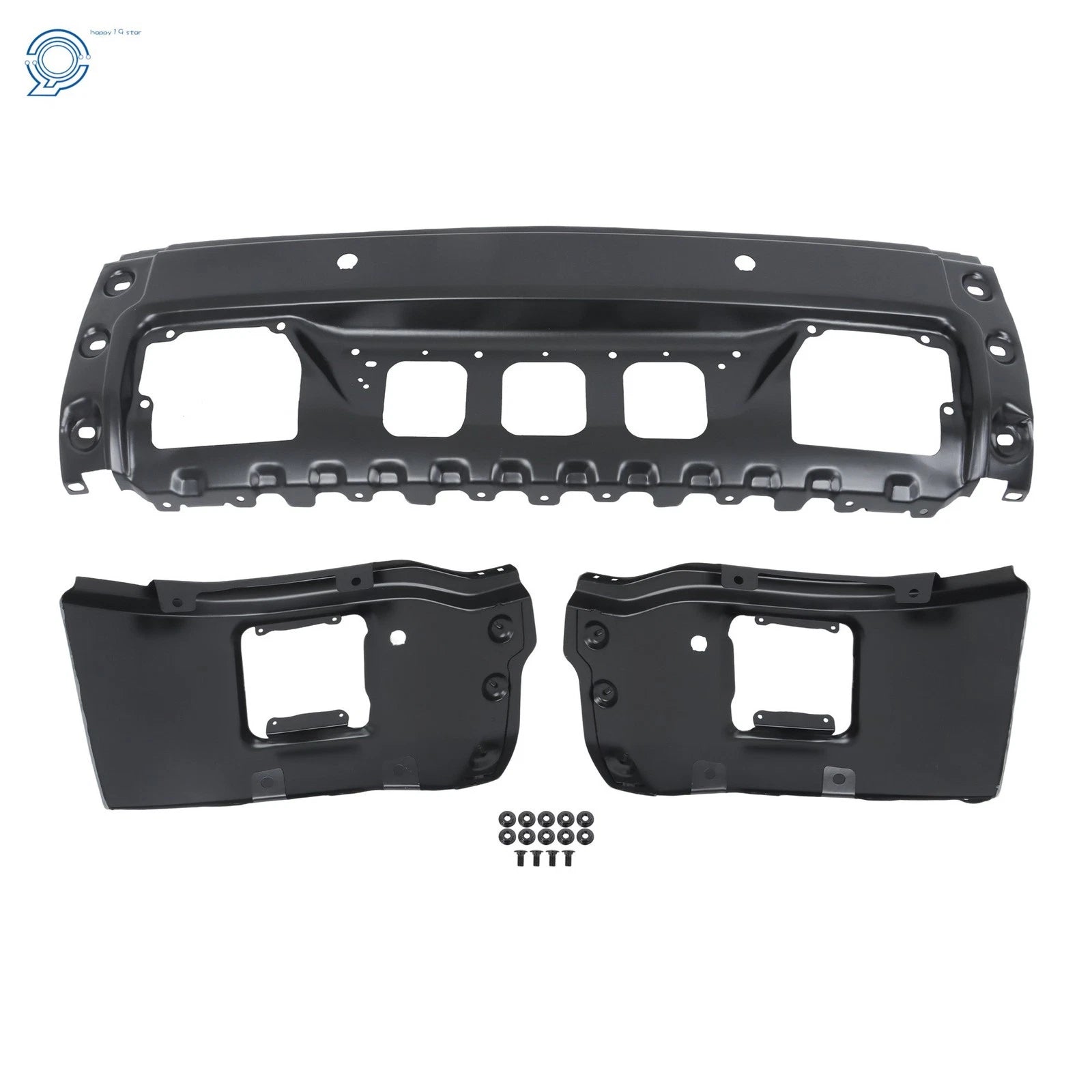 Steel Black Front Bumper with Sensor Hole for GMC Sierra 1500 (2014-2015)