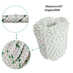 3/8" Double Braid Polyester Rope for Strong Pulling (200')
