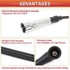 5 Pcs Spark Plug Wire Ignition Coil Cable for VW Golf III (1991–1998)