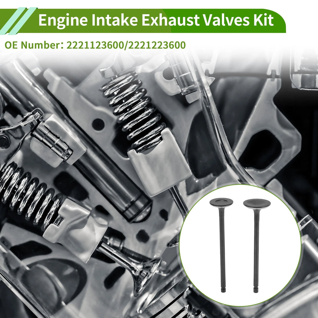 Set of 4 Engine Intake Exhaust Valves Kit for Hyundai Elantra (2011–2016)