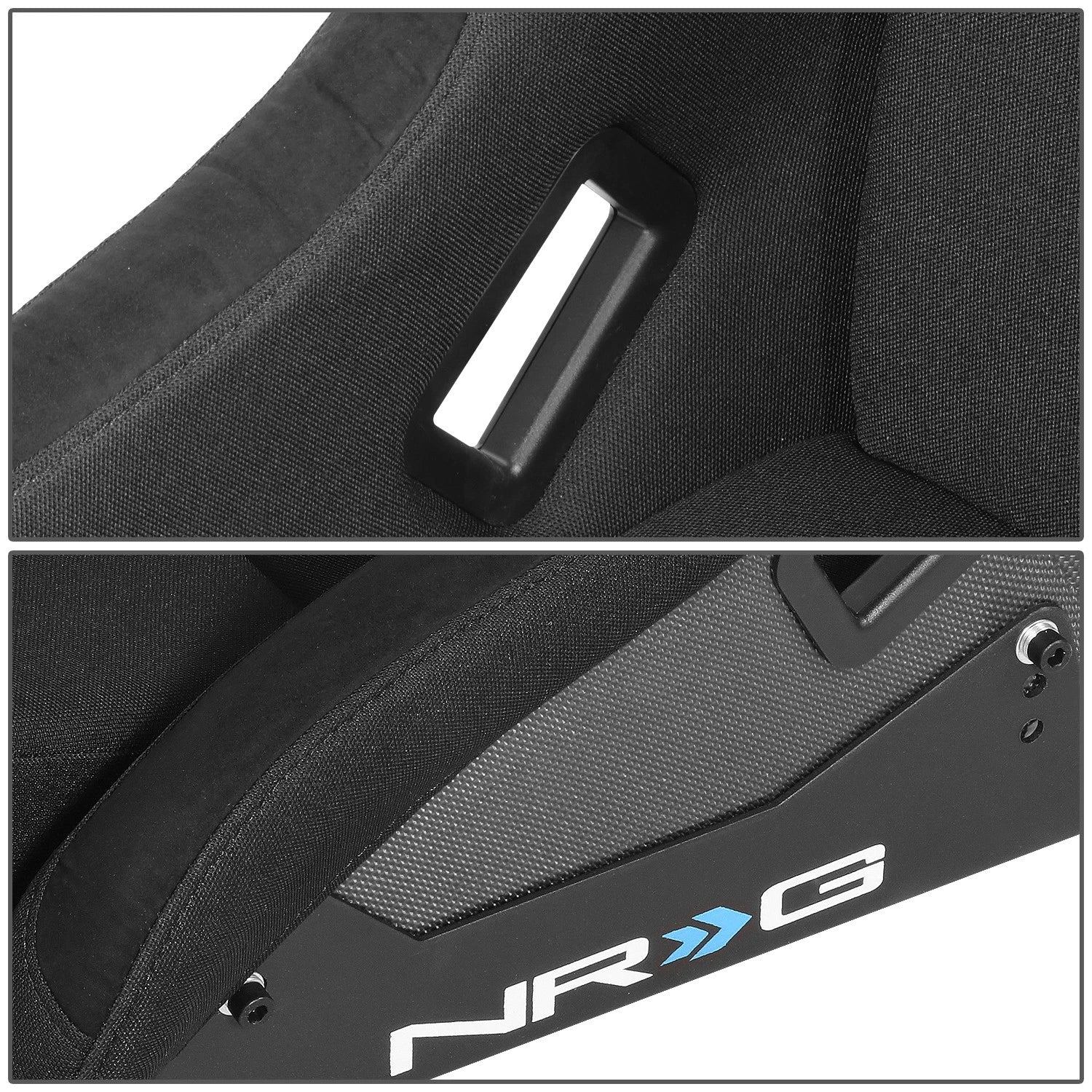NRG Innovations Racing Bucket Seat Large Size for Universal Fit (RSC-302CF-SL)