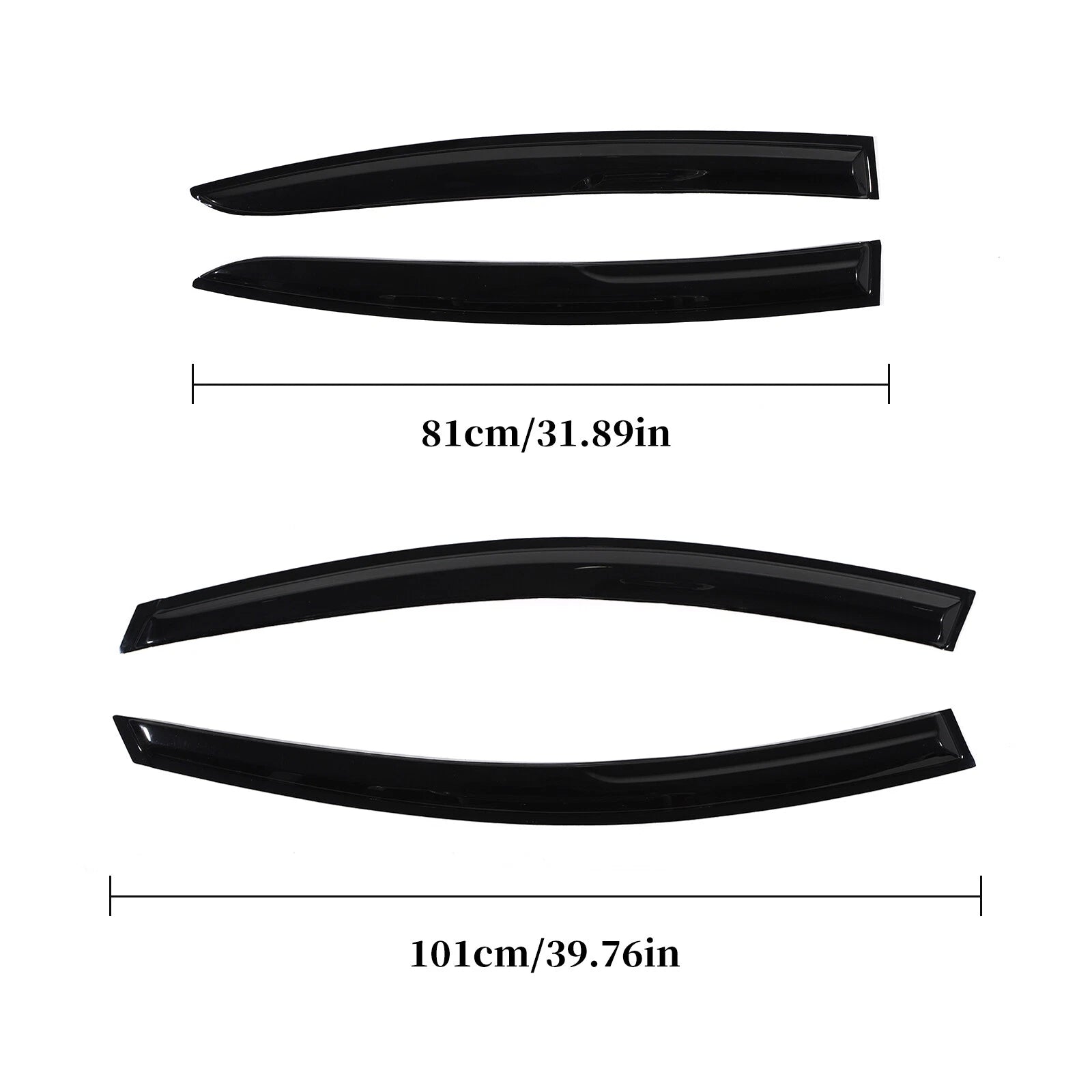 Set of 4 Window Visors for Hyundai Elantra (2017–2020)