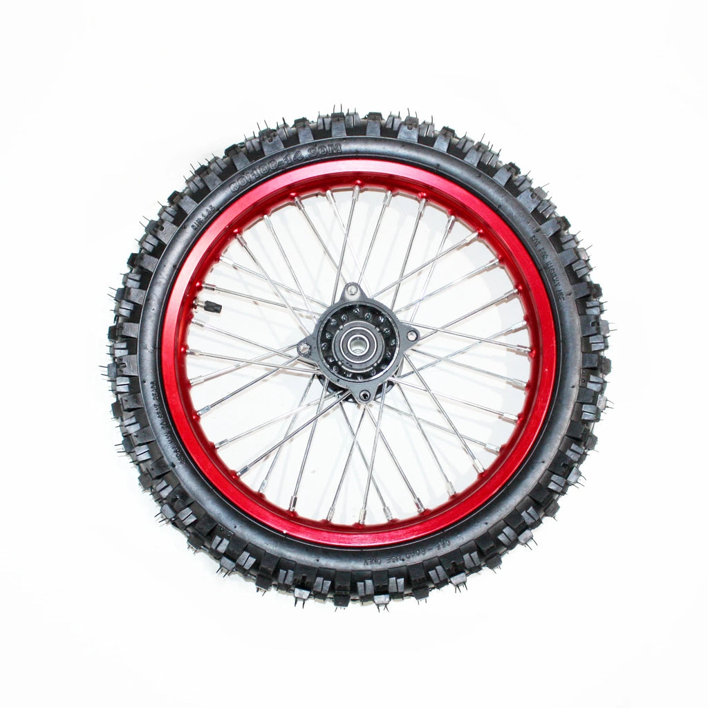 15mm Axle for PIT PRO Dirt Bike (14" Front Wheel Rim, Knobby Tyre)