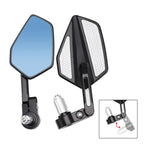 Aluminum 360 Rotation Bar End Mirrors for Motorcycle (22mm, PAIR)
