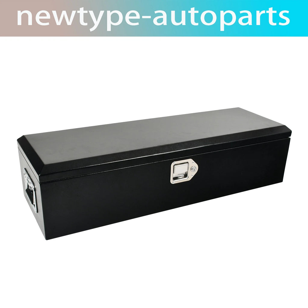 Tool Box for Pickup Truck (39"x13"x10") - Black Steel with Lock & Key