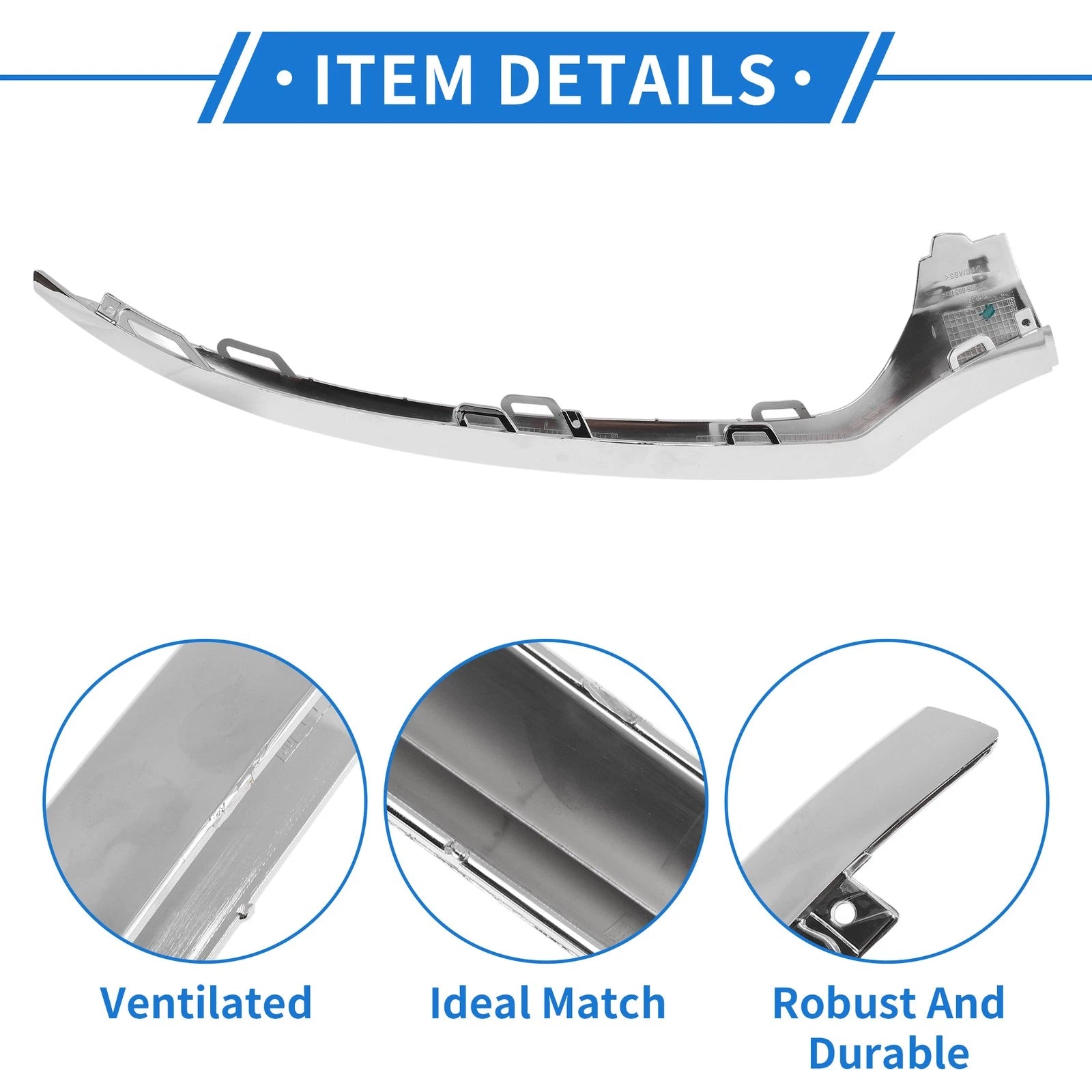Bumper Grille Trim Garnish No.2058851374 for Mercedes-Benz W205/C (2015–2018)