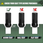 14x1.5 7-Spline Wheel Lug Nuts 2" Long for Chevy Ford GMC (1999–2024)