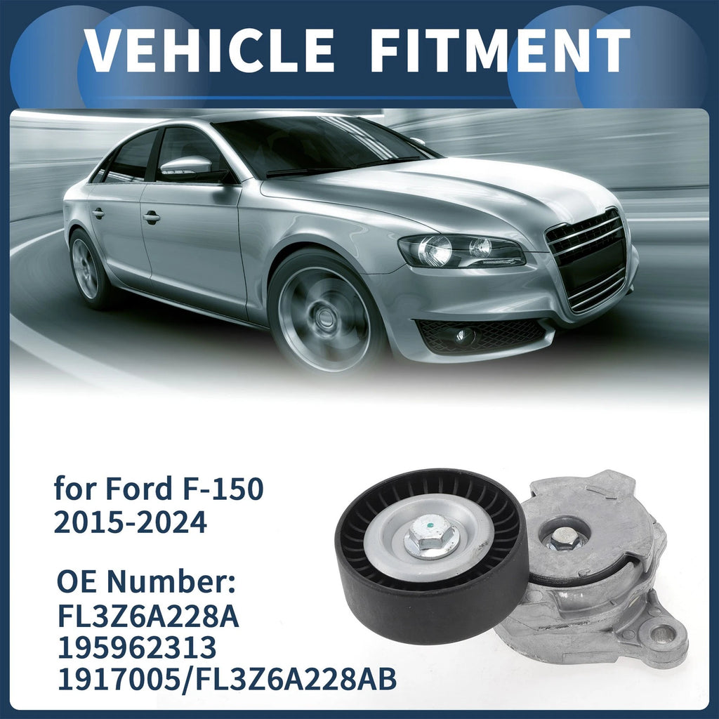 Belt Tensioner for Ford F-150 2.7L V6 (2015–2024) No.FL3Z6A228A Metal
