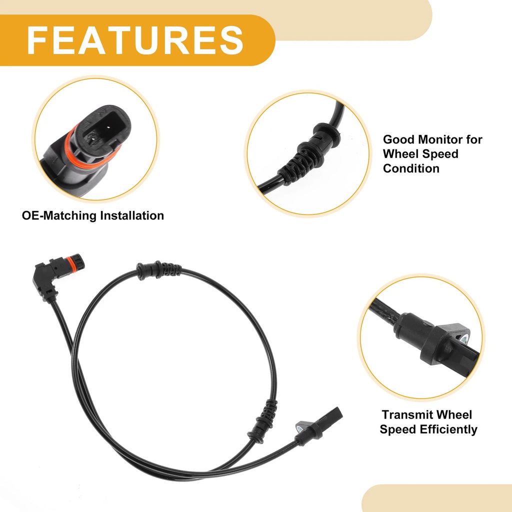 ABS Wheel Speed Sensor No. 2125400517 for Mercedes-Benz E550 (2010–2017)