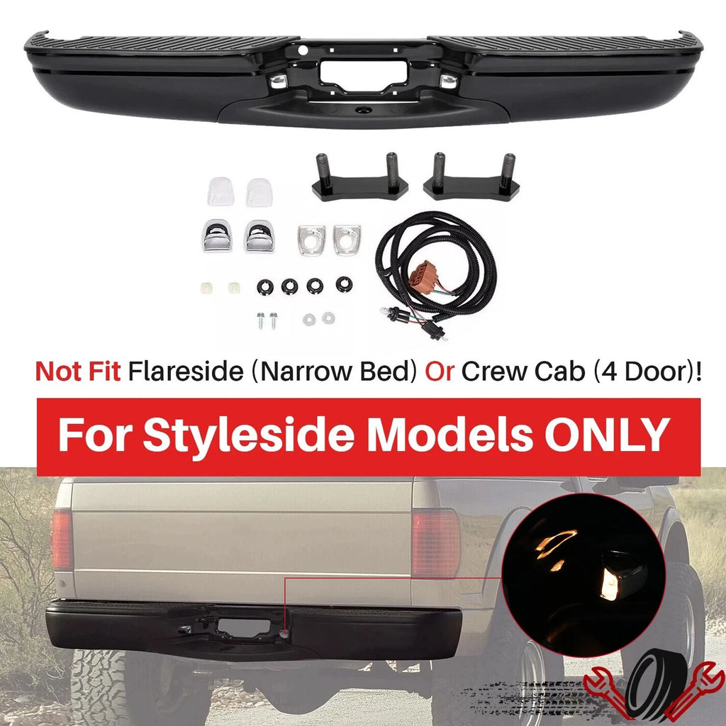 Rear Bumper Assembly for Ford F-150 F250 Styleside (1997–2003)