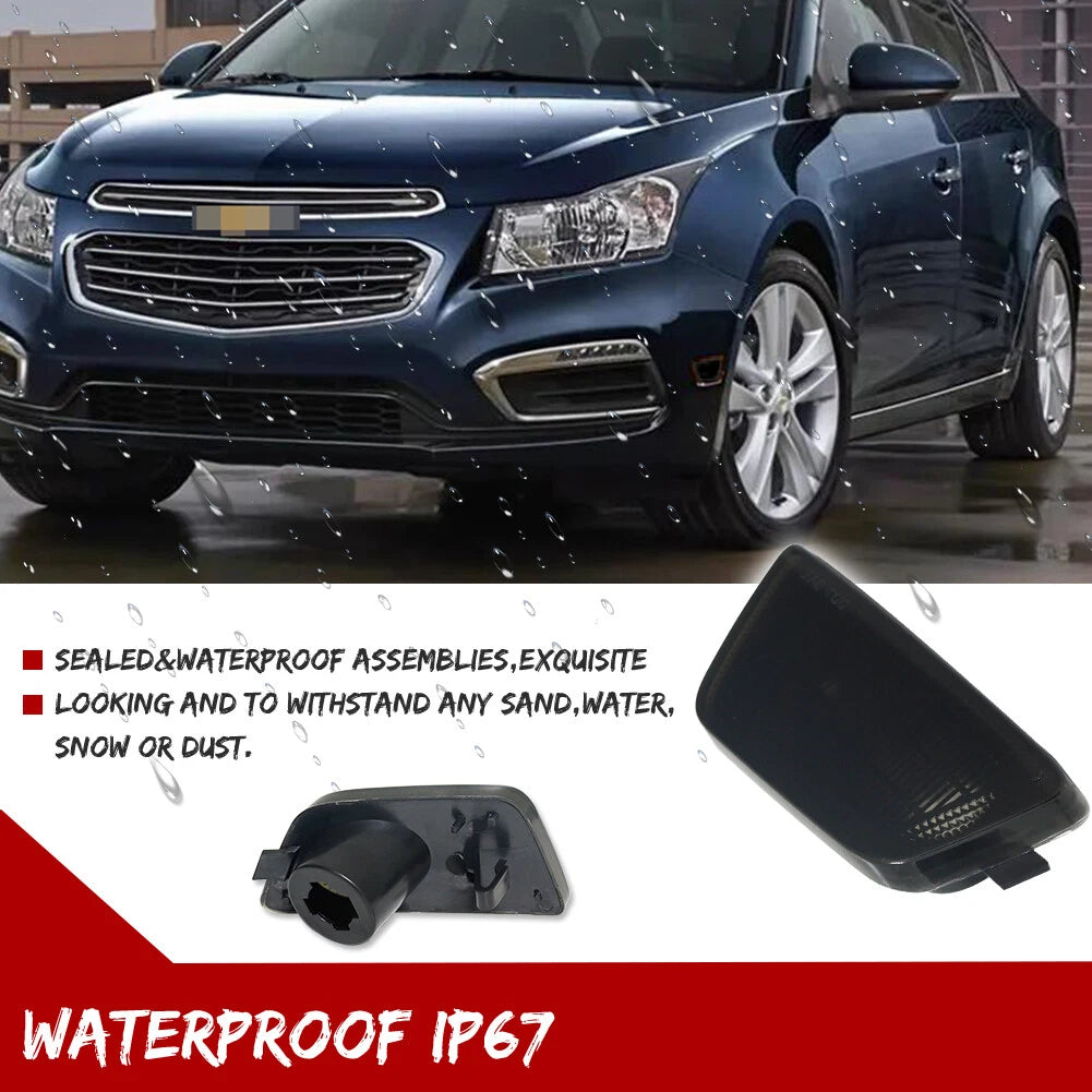 Smoked Lens Front Bumper Side Marker Lights for Chevy Cruze (2011–2015)
