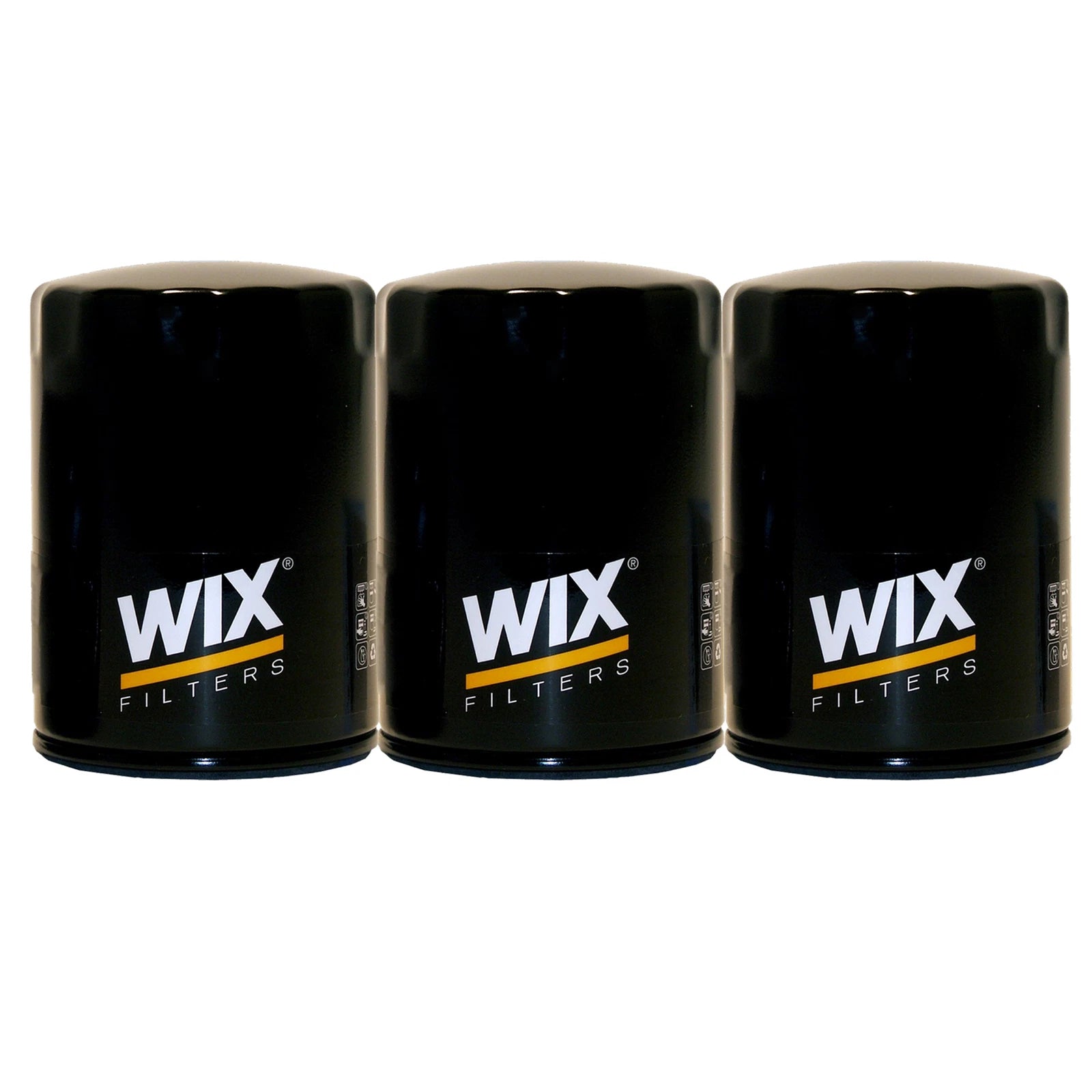 Set of 3 Wix Engine Motor Oil Filters for Cady Chevy GMC Hummer Isuzu