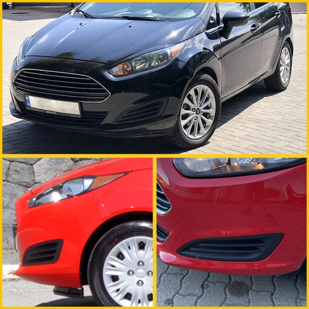 Left Front Fog Light Cover for Ford Fiesta (2014–2019) Black