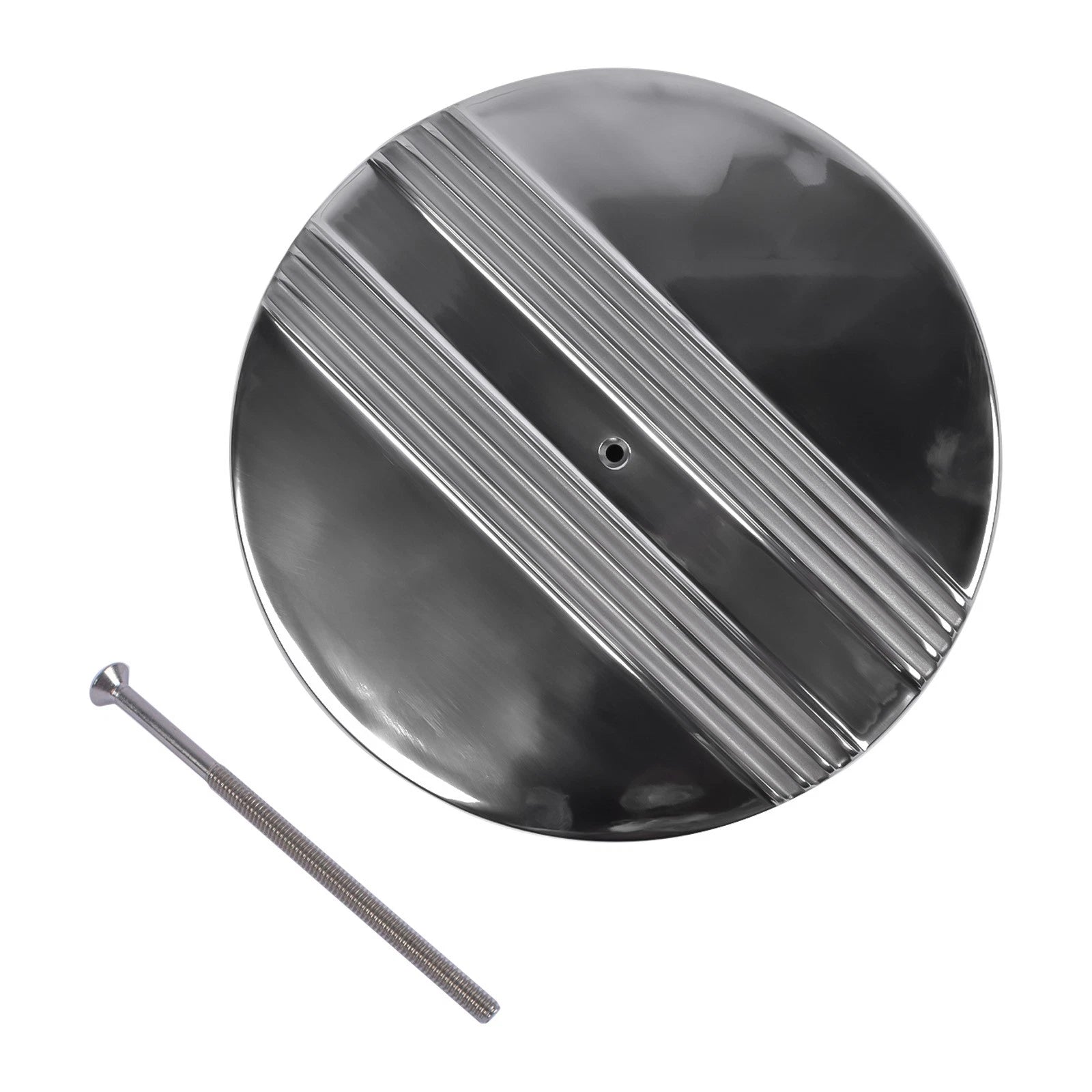 14" Half Finned Air Cleaner for SBC (Fits Various Models)