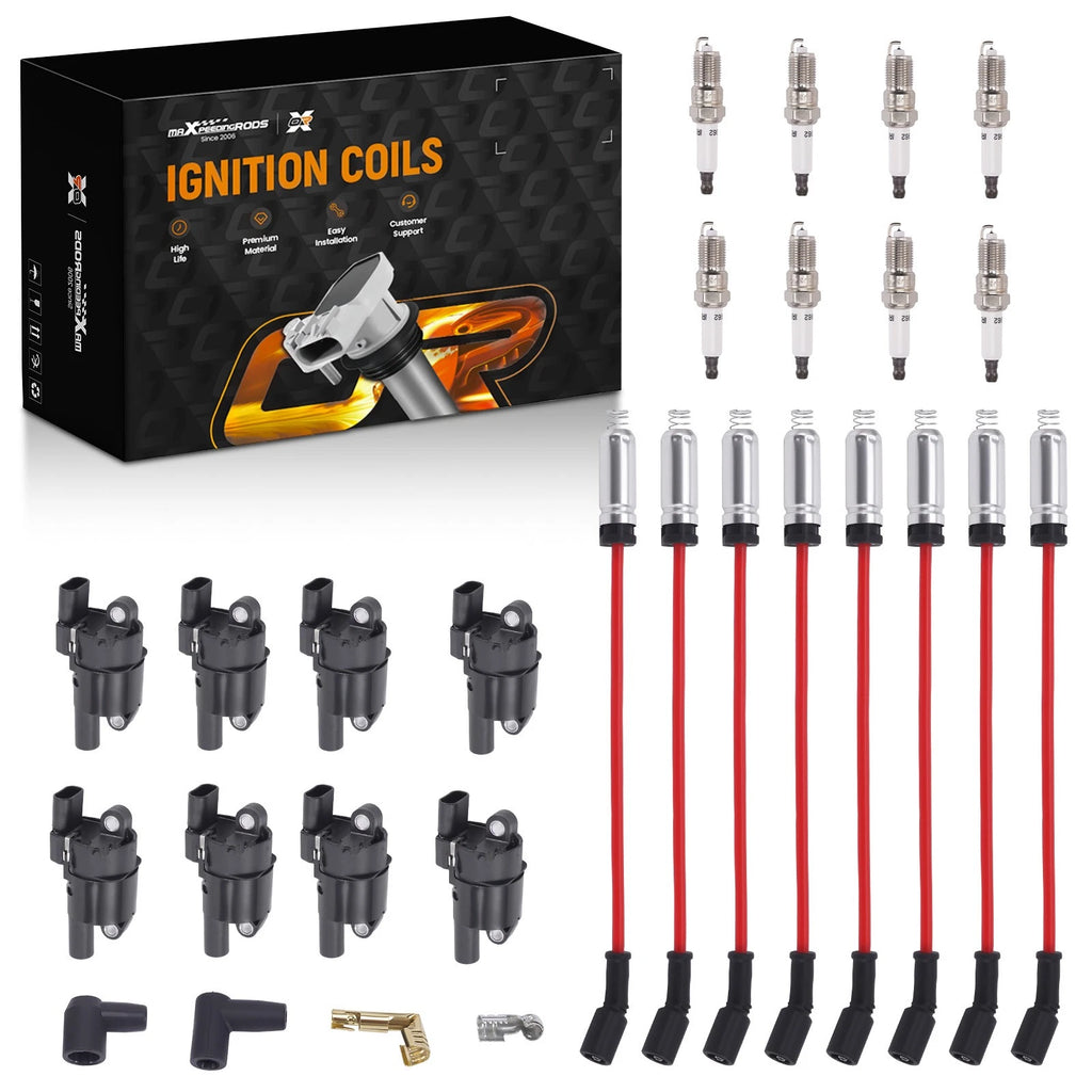 Ignition Coils Plugs Wires Kit for Buick Rainier LaCrosse 5.3L V8 (2005–2008)