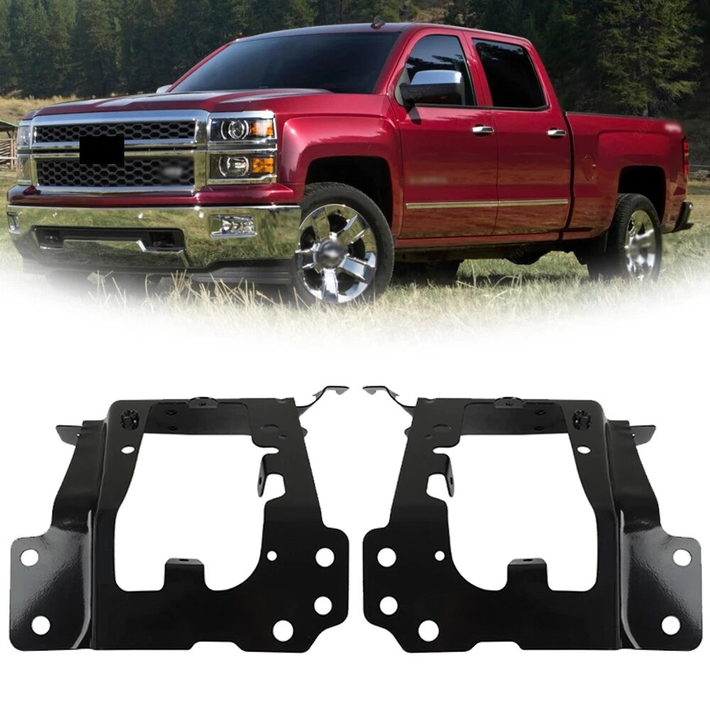 Set of 2 Front Bumper Brackets for Chevrolet Silverado 1500 (2014–2015)