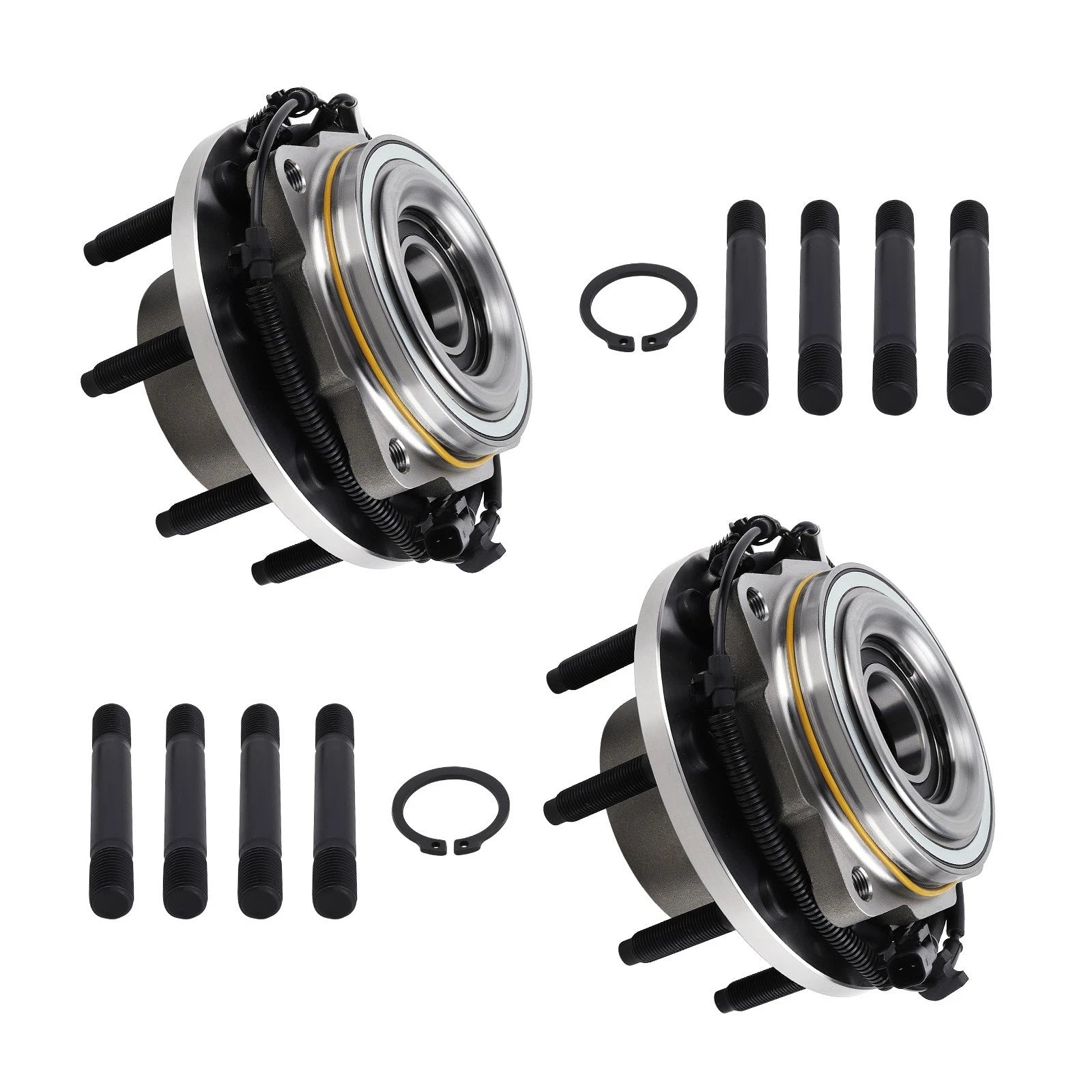Front Wheel Hub Set of 2 for Ford F-250 F-350 Super Duty 4WD (2017–2022) HB615185PR