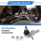 2X Front Lower Ball Joints for Toyota RAV4 (2006–2018) No.K500062/4333019245