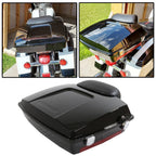 Black Razor Pack Trunk Backrest for Harley Touring (1997–2013)