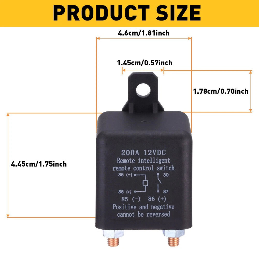 Battery Isolator Disconnect Switch for Truck Van Car SUV (200A)