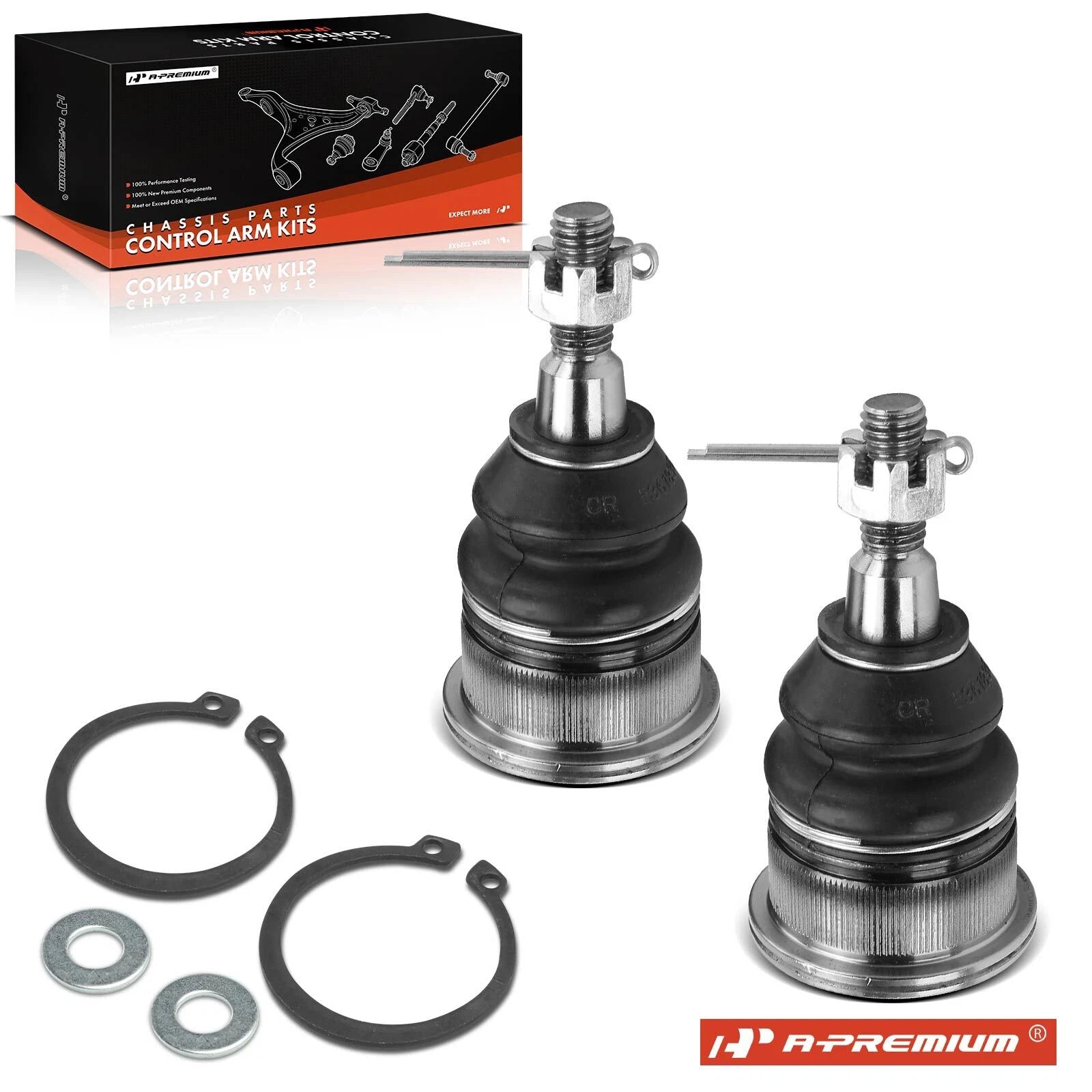 2X Front Upper Ball Joint for Chevrolet Silverado 2500 (1999–2000)