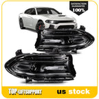 Pair of Black Projector Headlights for Dodge Charger (2015–2023)