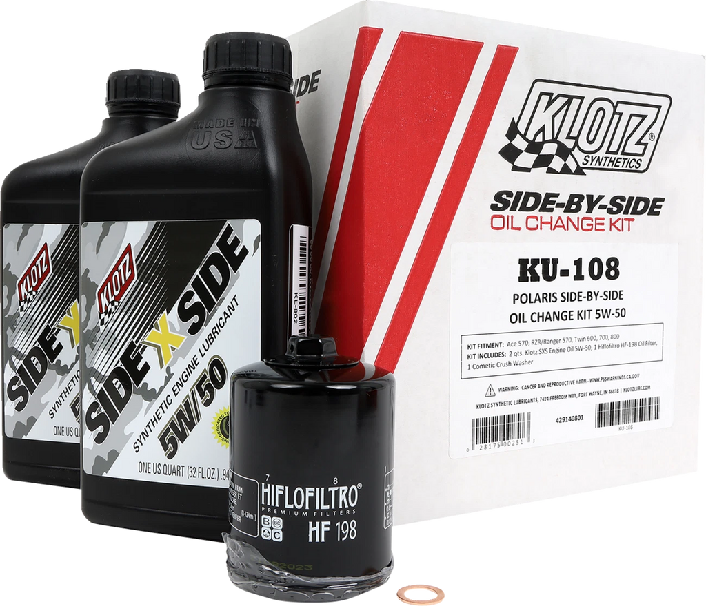 Oil Change Kit for Polaris (5W/50 KU-108)