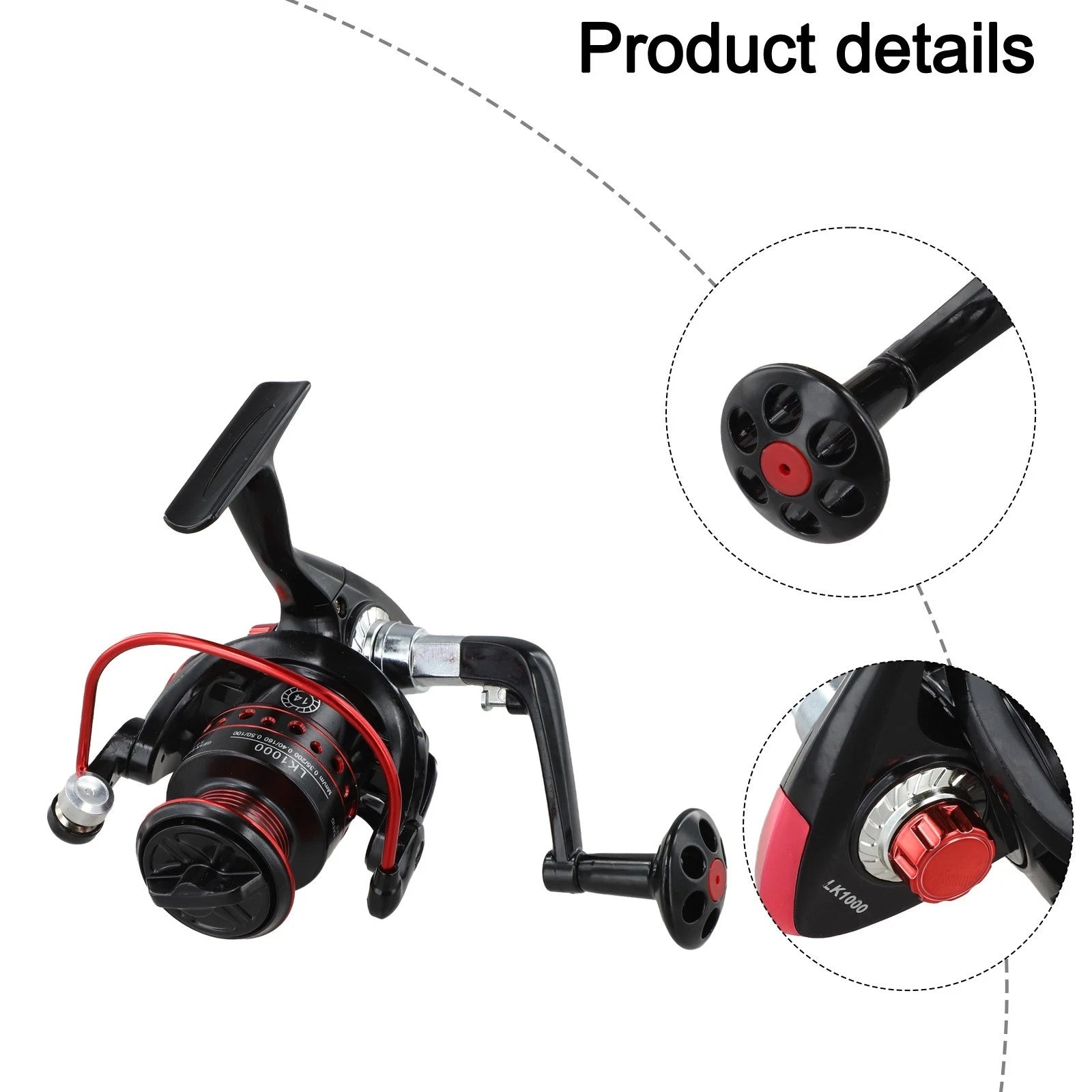 Fishing Reel for Metal (Aerospace-grade Aluminum, Foldable Arm)