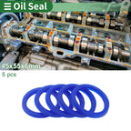 Set of 5 Oil Seal Ring 45x55x6mm for Rotary Shaft (High Pressure)