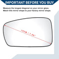 Heated Left Side Mirror Glass for Hyundai Sonata (2011–2014)