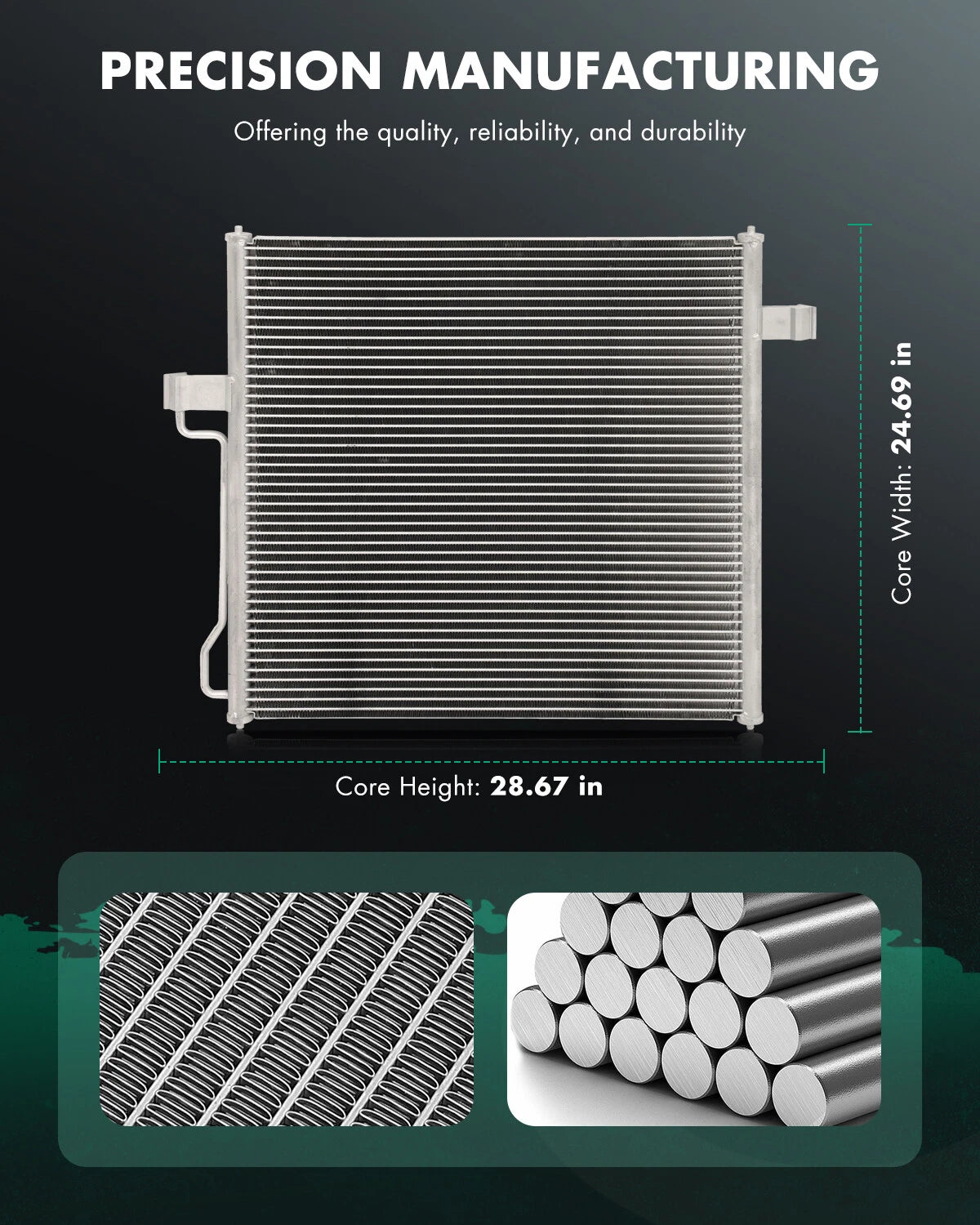 A/C Condenser for Ford Explorer 2002–2005, Mercury Mountaineer 2002–2005