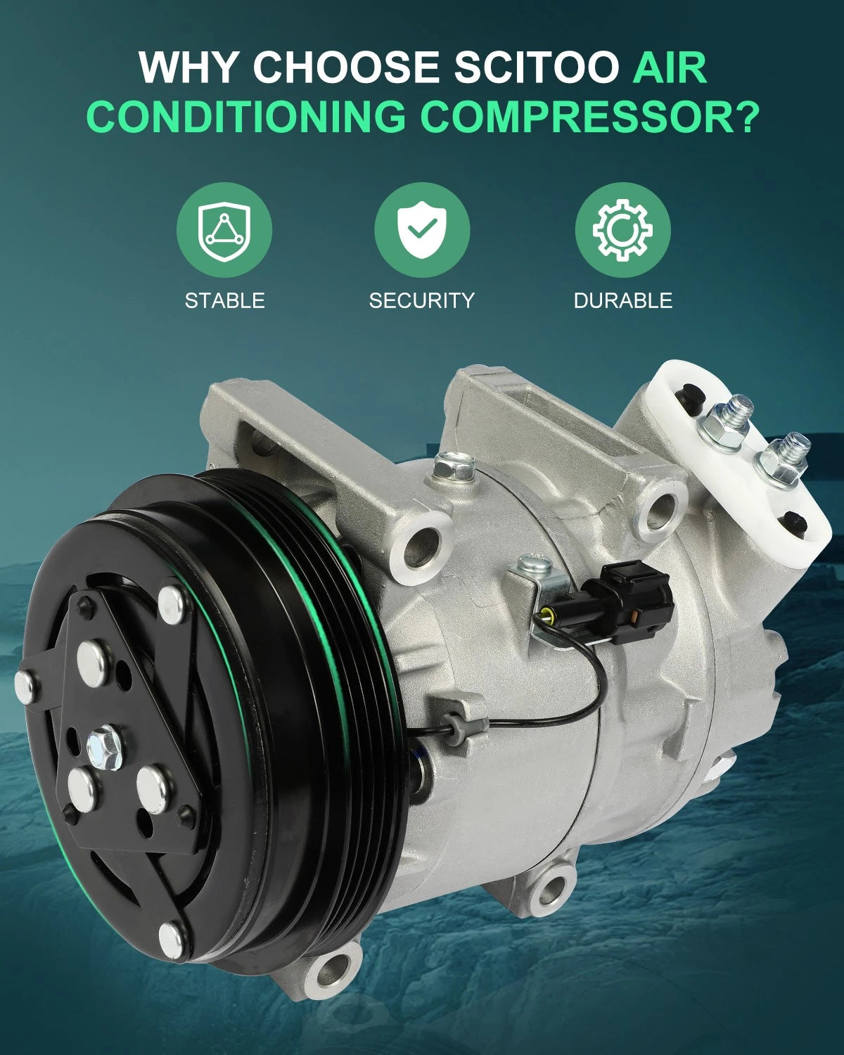 A/C Compressor for Nissan Pathfinder 3.5L 3.6L (2001–2004) & Infiniti QX4 (2001–2003)