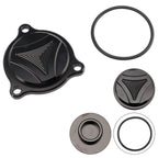 CNC Black Oil Filter Cover for Suzuki Burgmann UH 125 150 200 DR-Z 400 E S SM