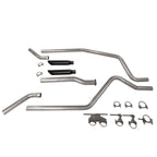 2.5" Dual Exhaust Kit for Dodge Ram 1500 (2019–2025) BLK Tip Cnr Ex