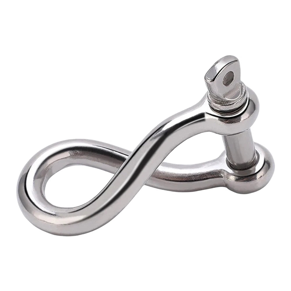 316 Stainless Steel Marine Anchor Shackle with Twisted Clevis for Lifting Hooks