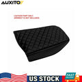Front Console Lid Armrest Cover for Nissan Maxima (2016–2024) - Black Leather